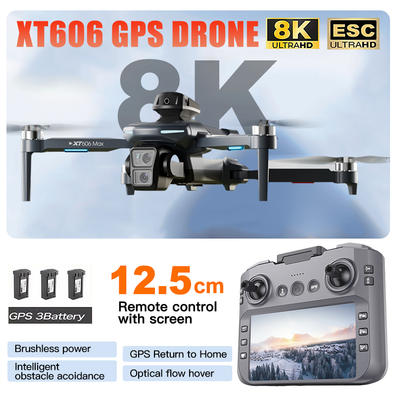 Drone Multispectral - Dron XT606 MAX 3 z baterią,