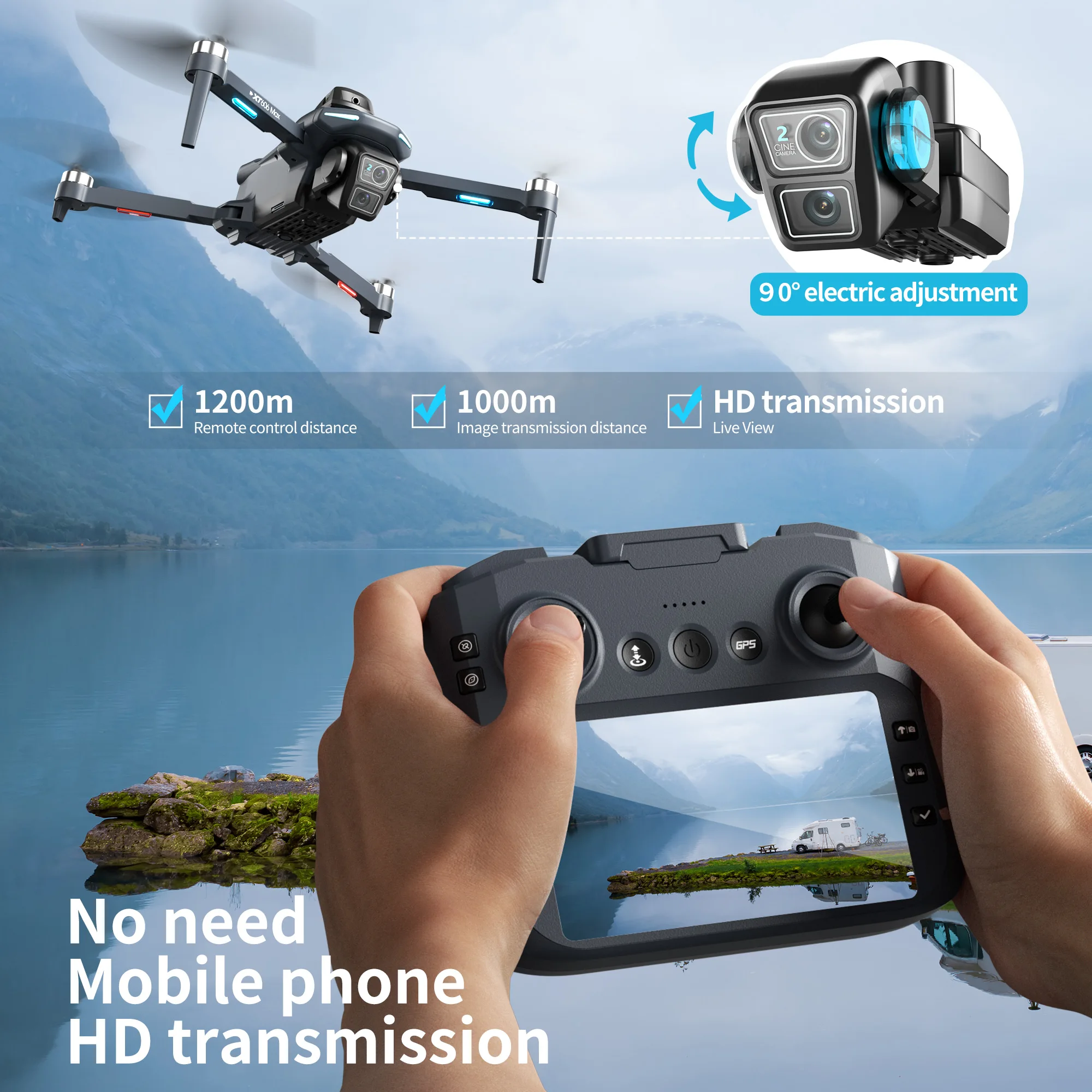 Oryginalny dron XT606 Professi – Drone Multispectral recenzja i cena