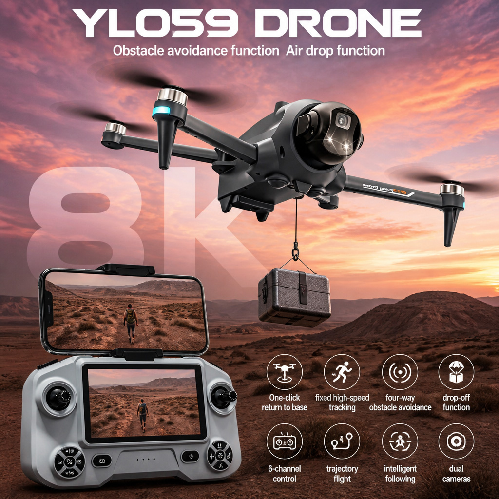 NOWY DRON YL059 GPS z funkcją  – Drone Surveying recenzja i cena